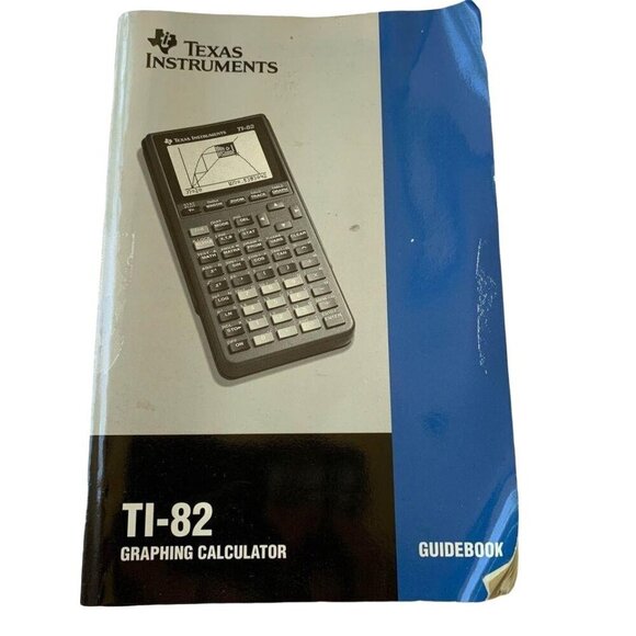 TI-82 Graphing Calculator Guidebook Book Manual - Picture 1 of 4